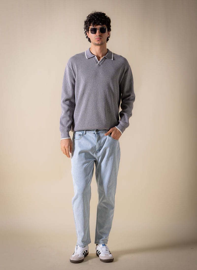 KNITTED COMFORT POLO SHIRT