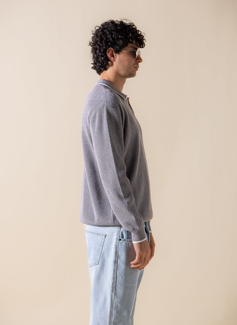 KNITTED COMFORT POLO SHIRT