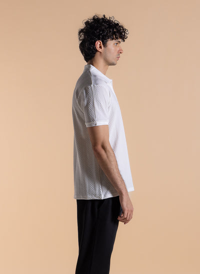TEXTURED POLO SHIRT