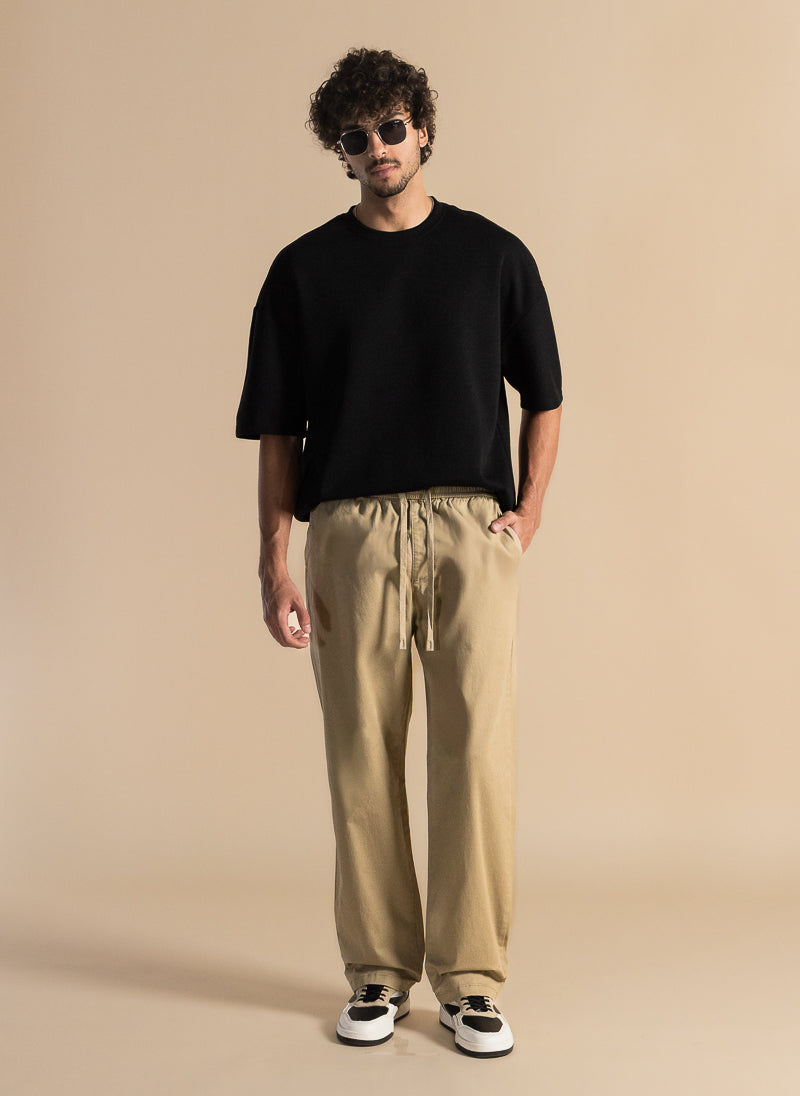 STRAIGHT FIT COMFORT TROUSERS