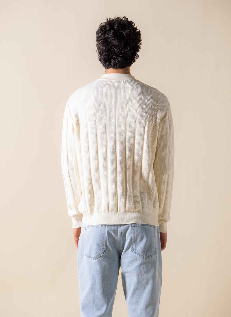 ZIPPER DETAIL POLO SHIRT