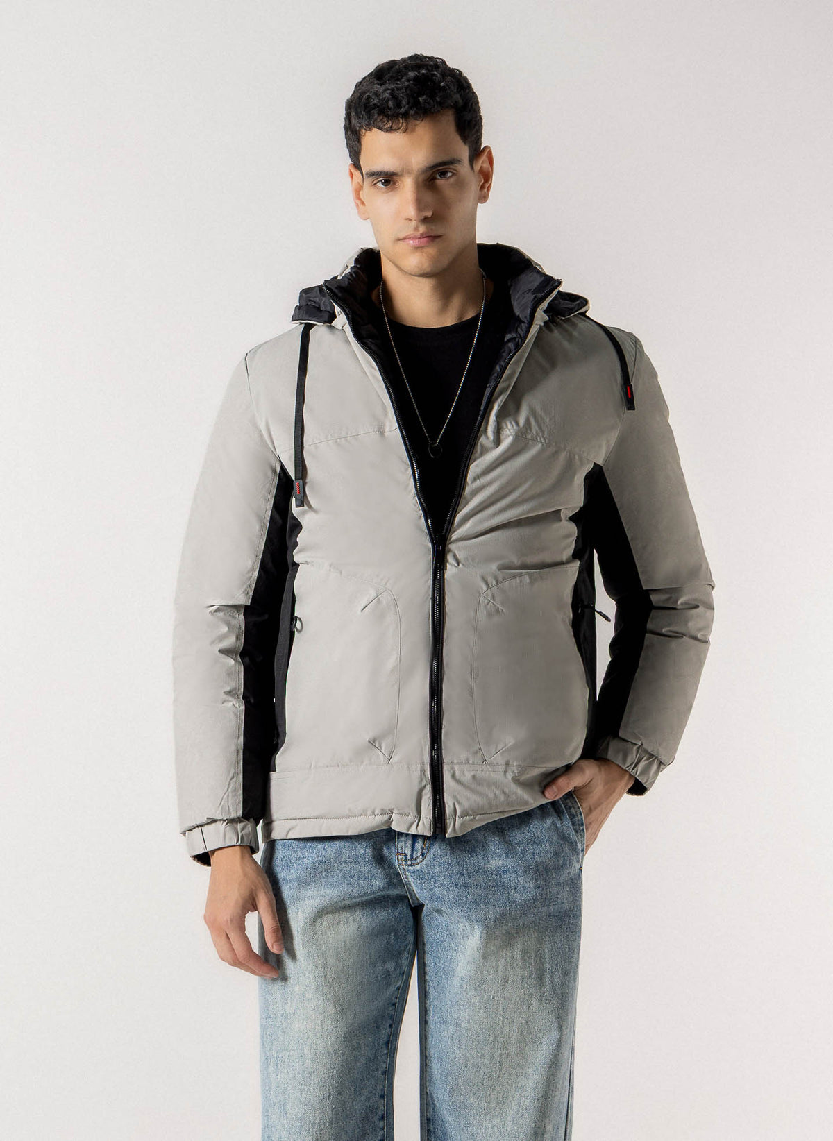 REVERSIBLE CONTRAST PUFFER JACKET