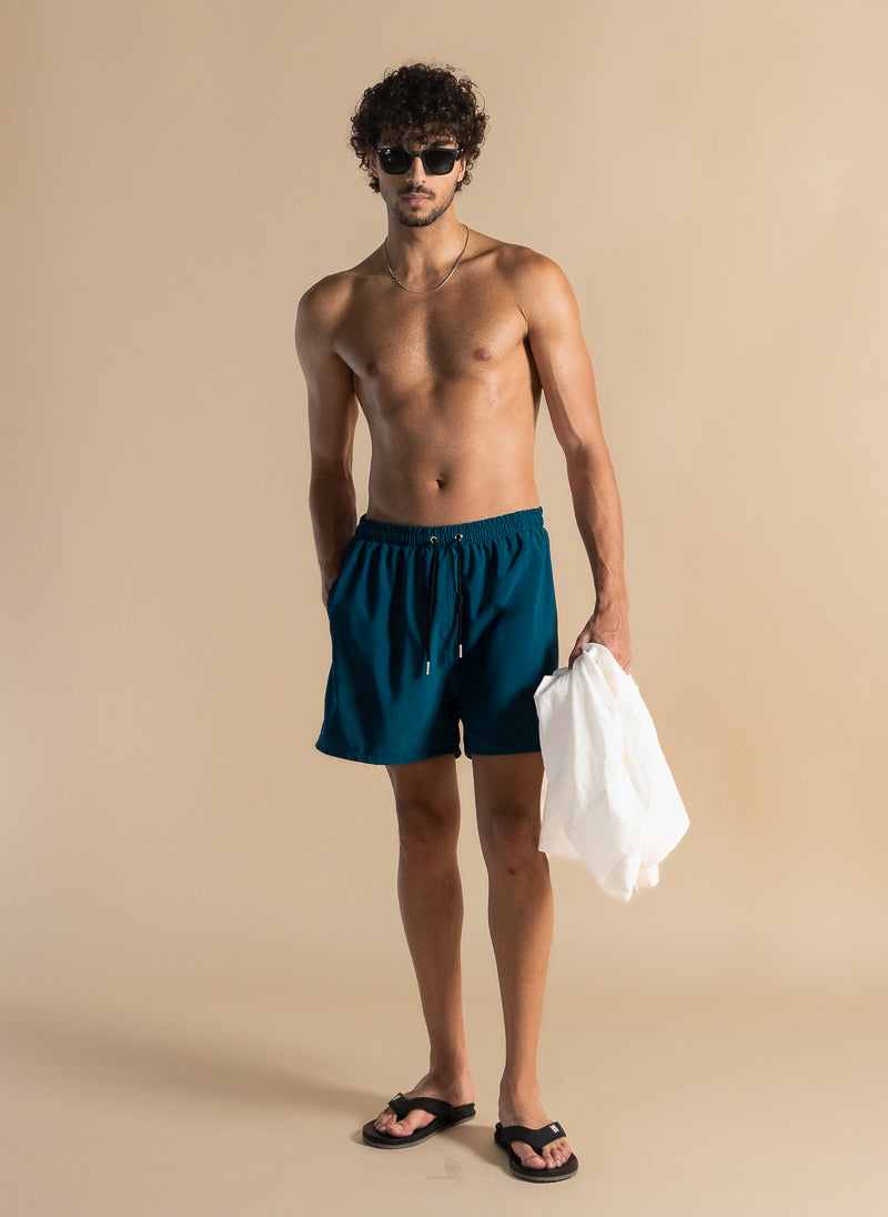 DETAILED SWIMMING SHORTS