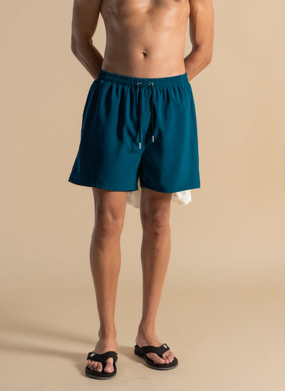 DETAILED SWIMMING SHORTS