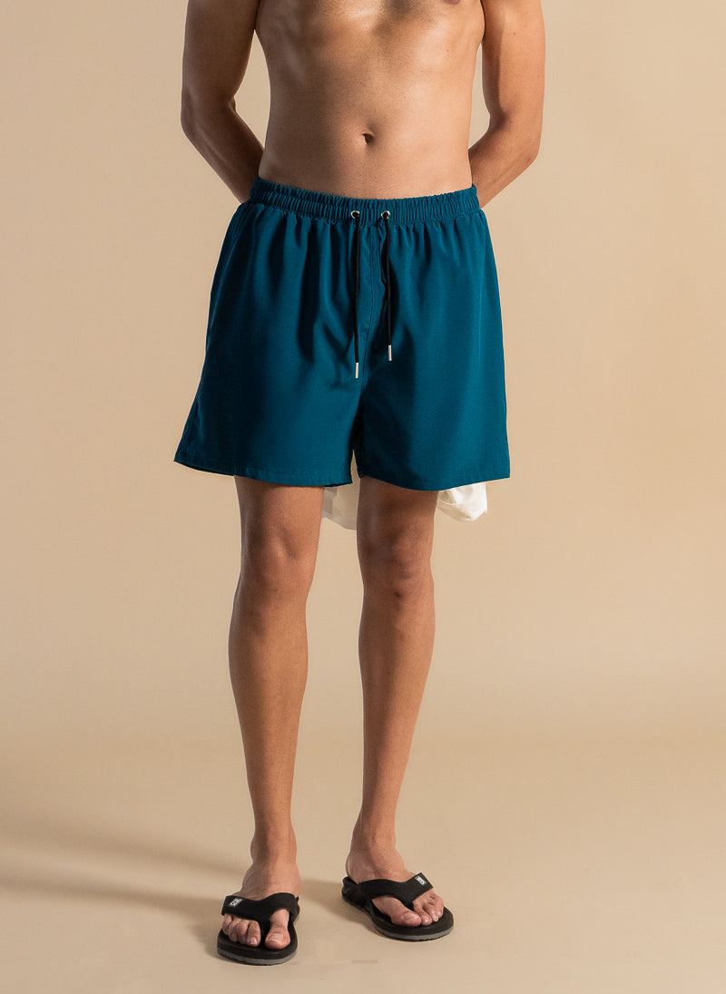 DETAILED SWIMMING SHORTS