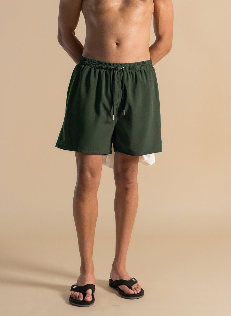 DETAILED SWIMMING SHORTS