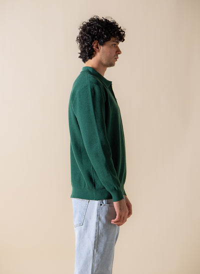 KNITTED POLO SHIRT WITH ZIP