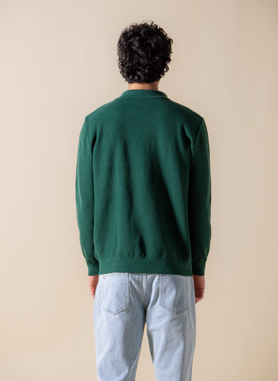 KNITTED POLO SHIRT WITH ZIP