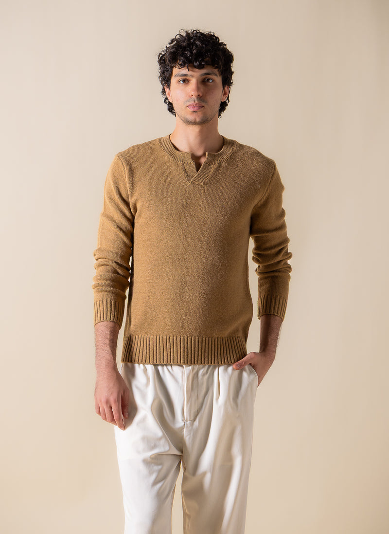 V-NECK KNITTED SWEATER