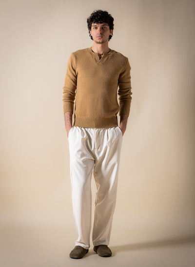 V-NECK KNITTED SWEATER