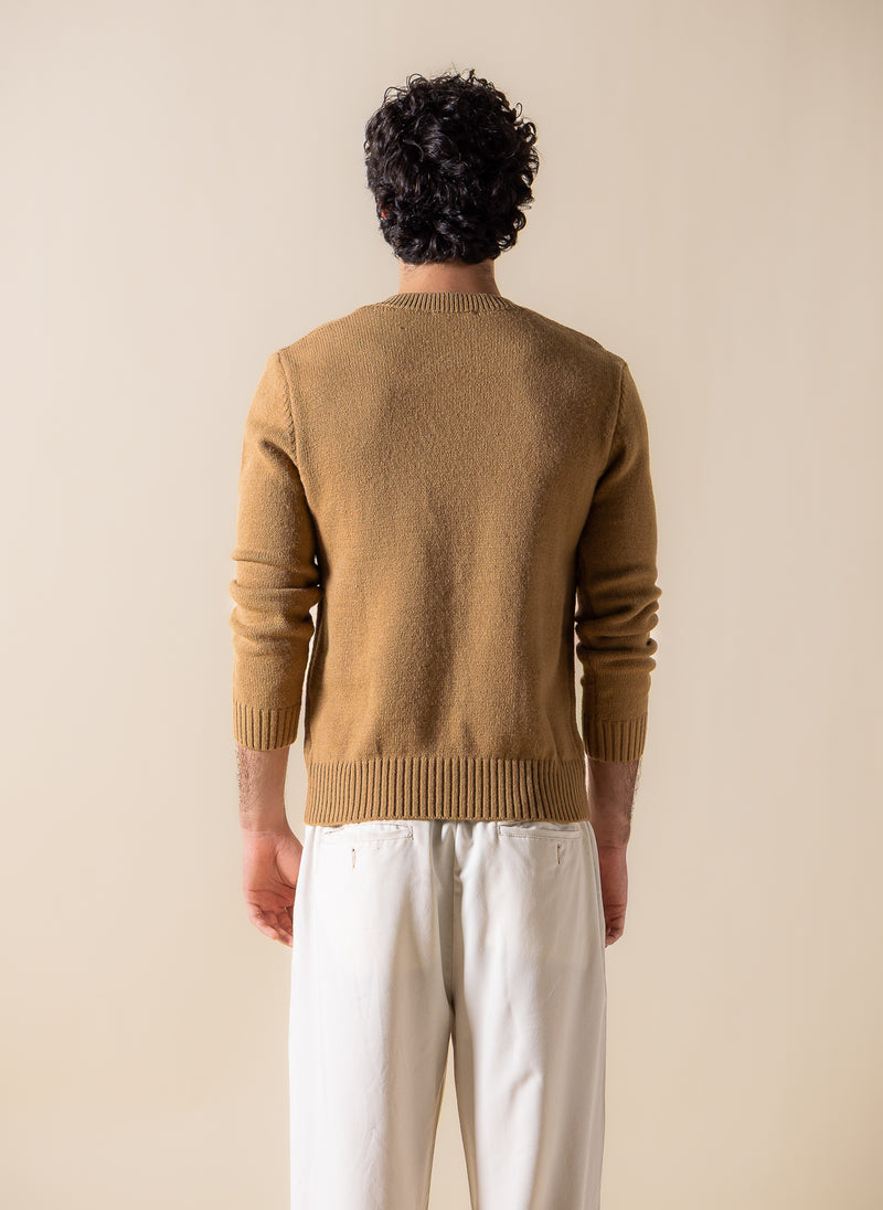 V-NECK KNITTED SWEATER