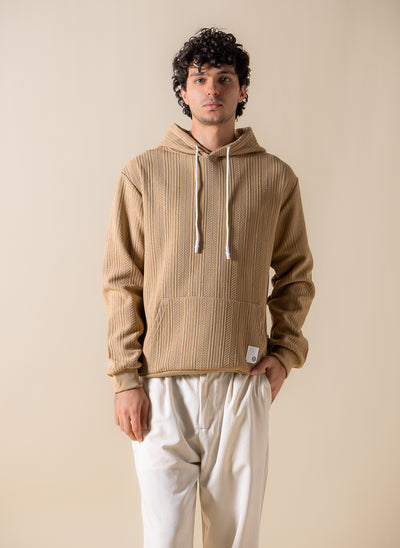 TEXTURED COMFORT HOODIE
