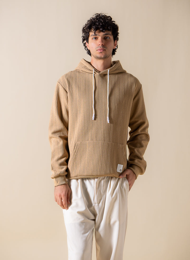 TEXTURED COMFORT HOODIE