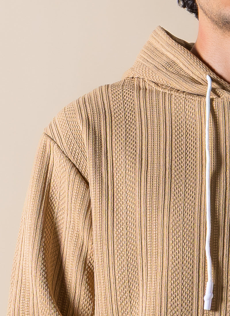 TEXTURED COMFORT HOODIE