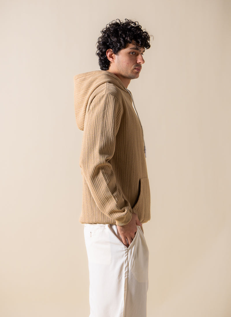 TEXTURED COMFORT HOODIE