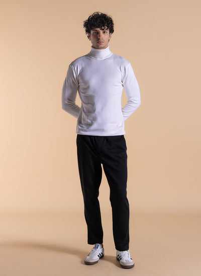 KNITTED TURTLE NECK SWEATER