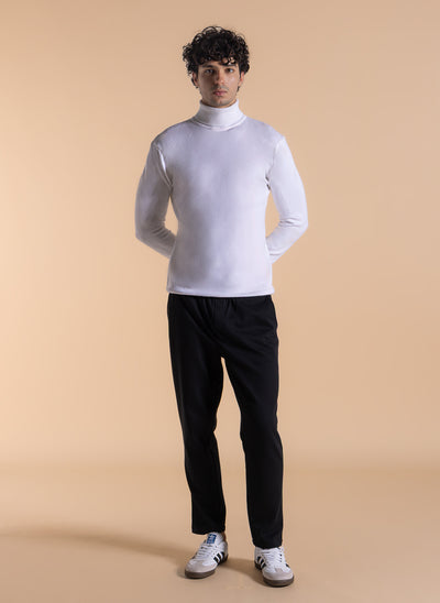 KNITTED TURTLE NECK SWEATER