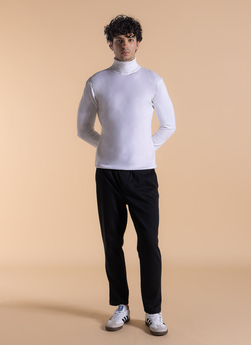 KNITTED TURTLE NECK SWEATER