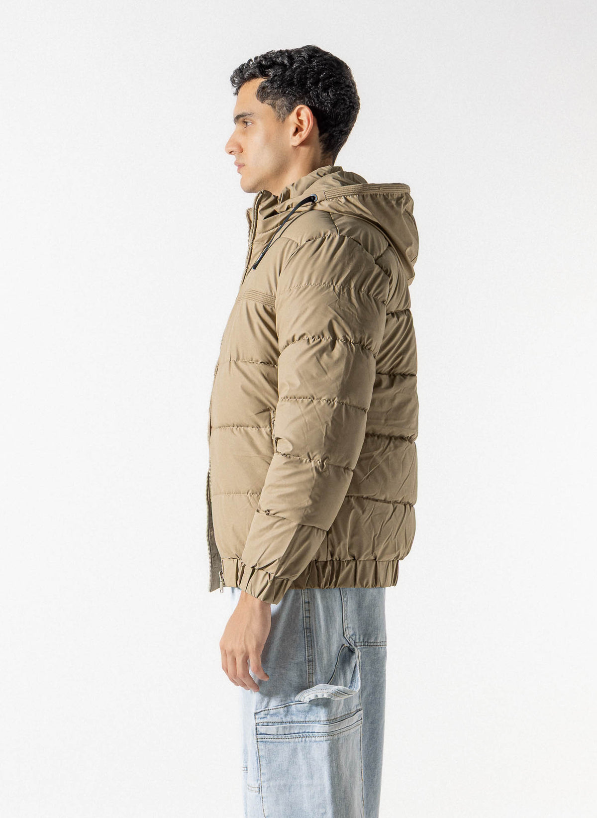 REVERSIBLE HOODED PUFFER JACKET