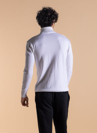 KNITTED TURTLE NECK SWEATER