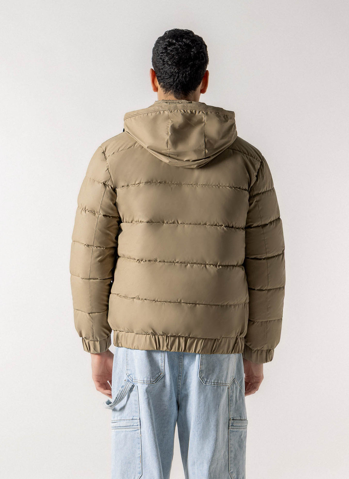 REVERSIBLE HOODED PUFFER JACKET