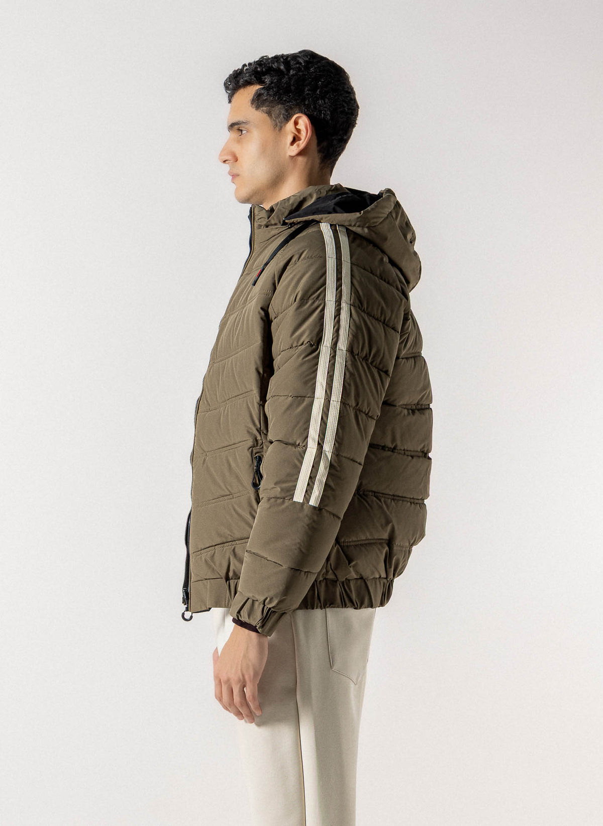 REVERSIBLE CHEVRON PUFFER JACKET