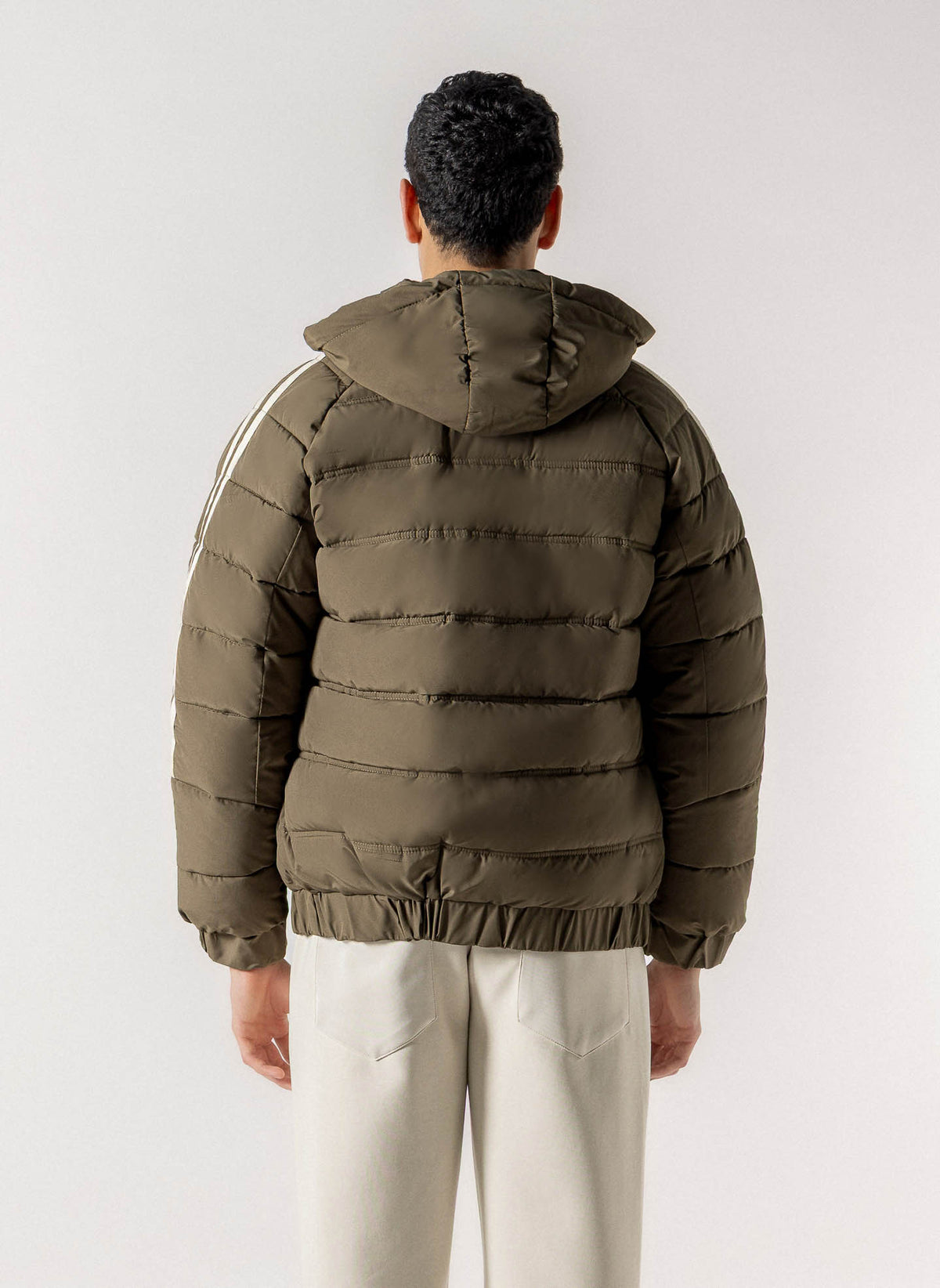 REVERSIBLE CHEVRON PUFFER JACKET