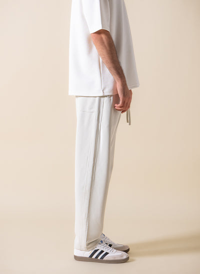 TEXTURED JOGGER-WAIST TROUSERS