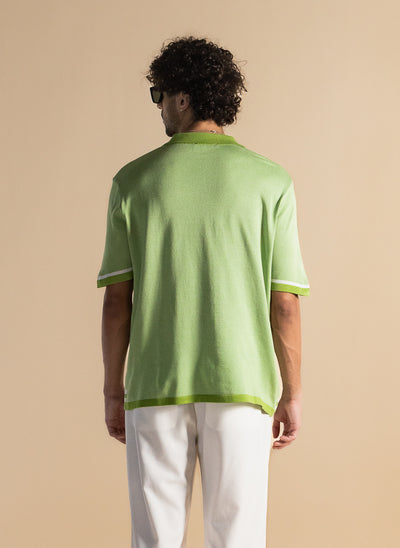 TEXTURED FINE KNIT SHIRT