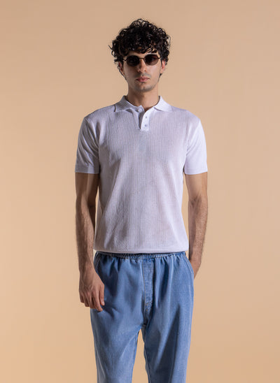 TEXTURED SLIM FIT POLO SHIRT