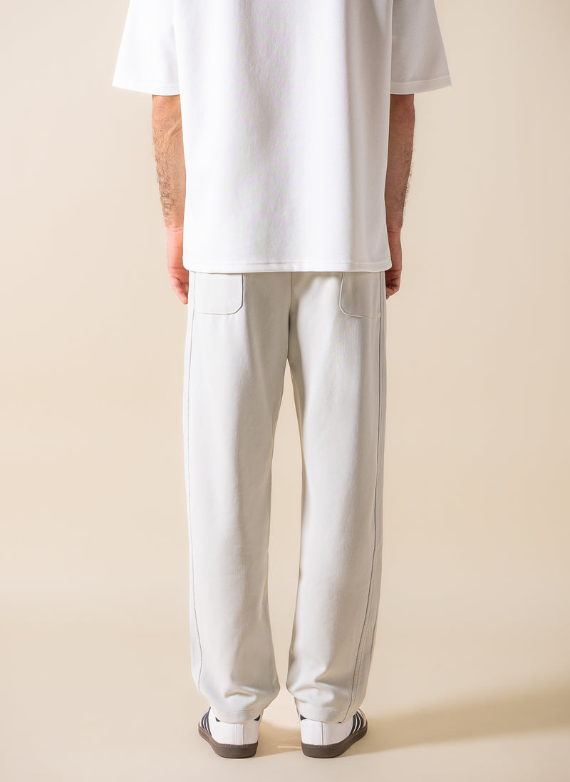 TEXTURED JOGGER-WAIST TROUSERS