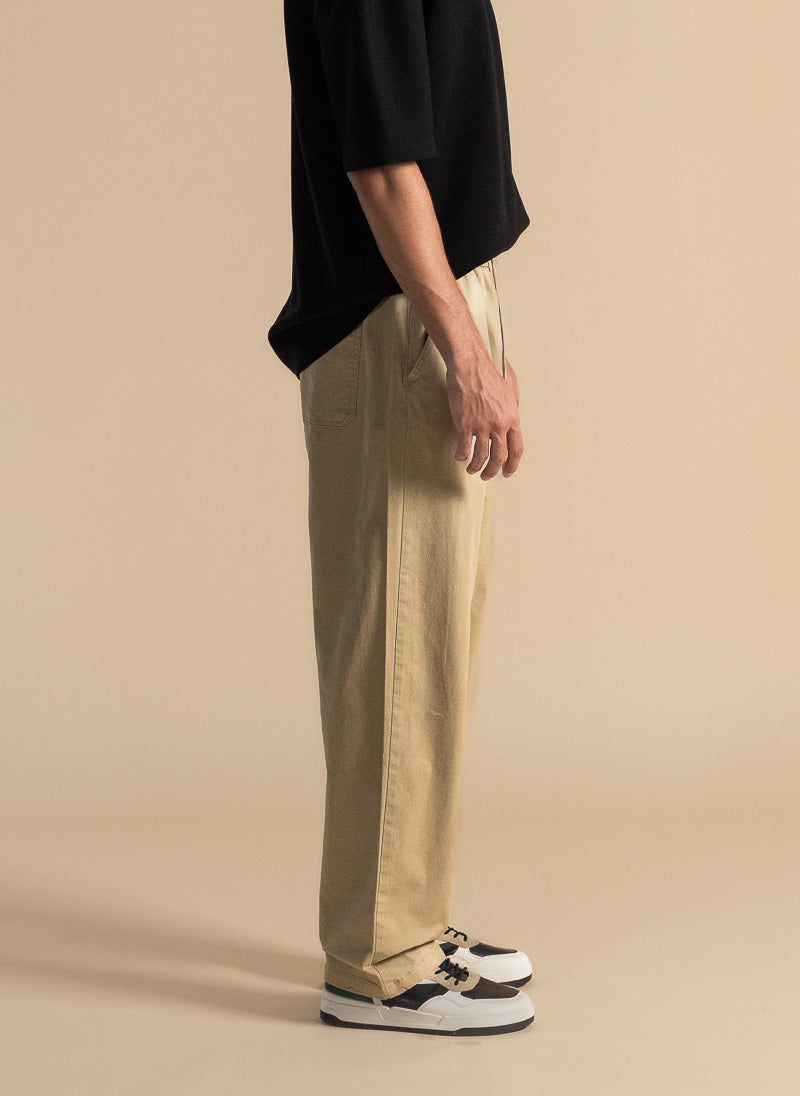 STRAIGHT FIT COMFORT TROUSERS