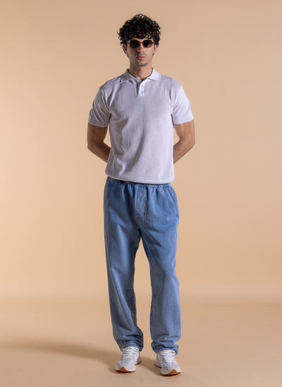 TEXTURED SLIM FIT POLO SHIRT
