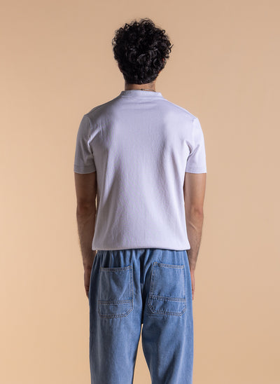 TEXTURED SLIM FIT POLO SHIRT