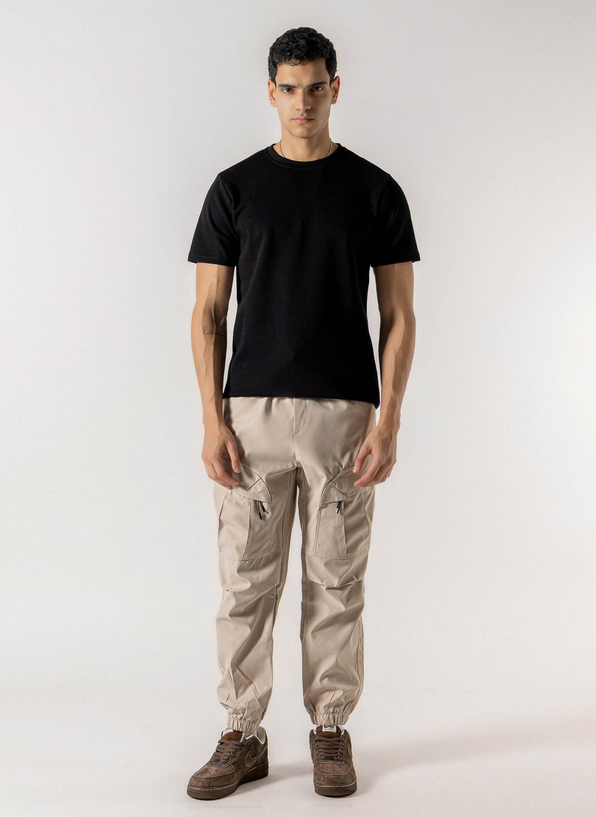 BUCKLED UTILITY CARGO TROUSERS