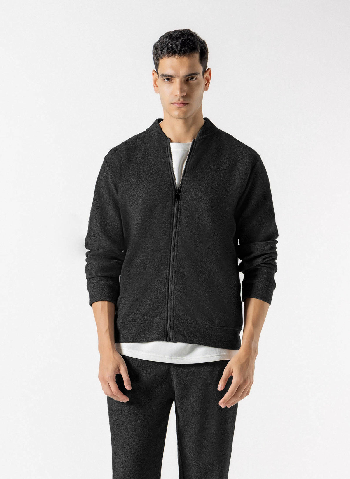 ZIP-UP BOMBER JACKET SET