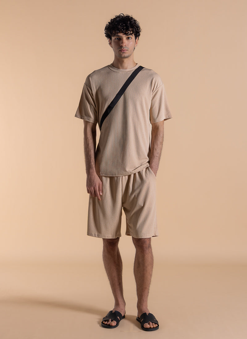 TEXTURED COMOFRT T-SHIRT SET