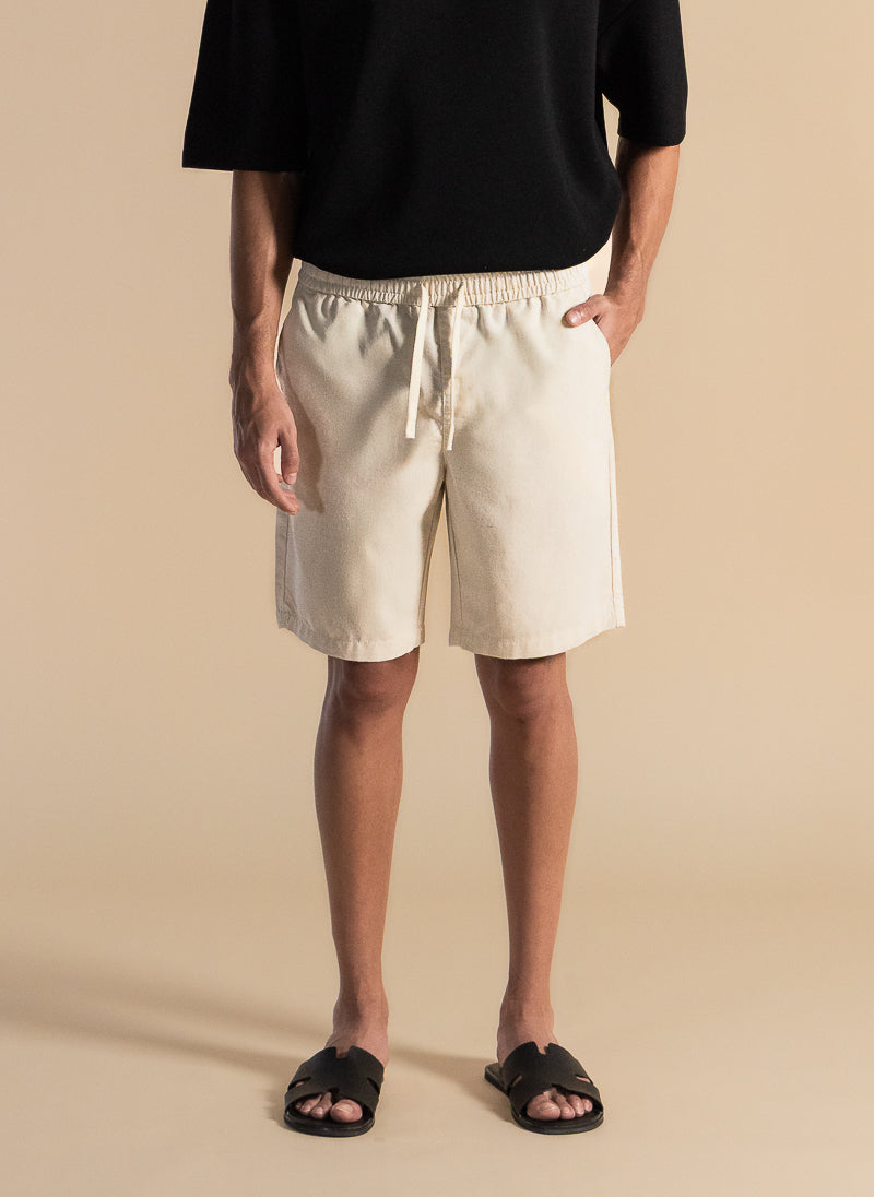 LINEN BLEND COMFORT SHORTS