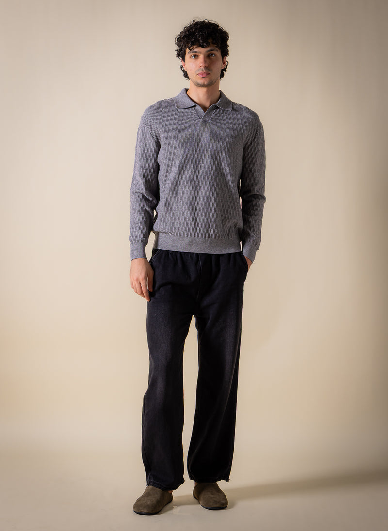TEXTURED POLO SHIRT