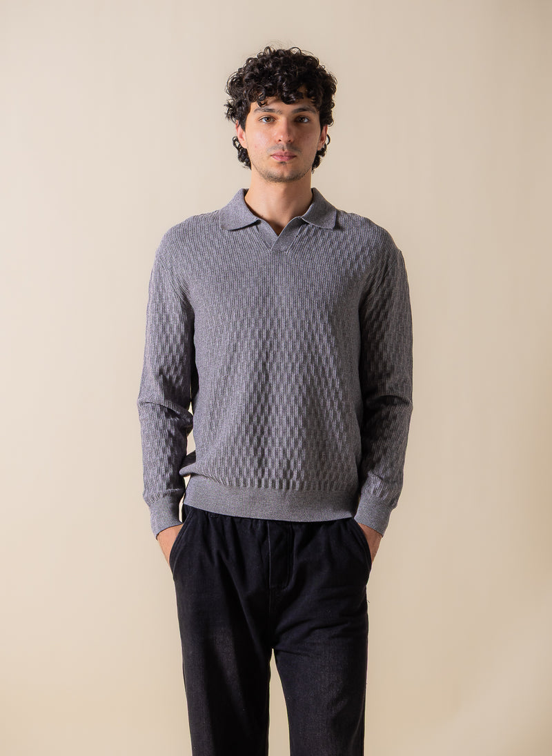 TEXTURED POLO SHIRT