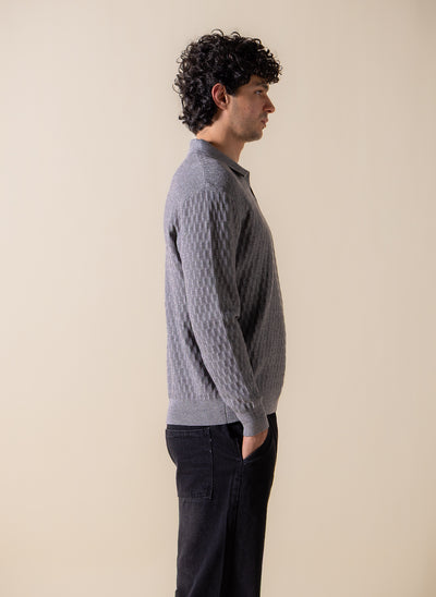 TEXTURED POLO SHIRT