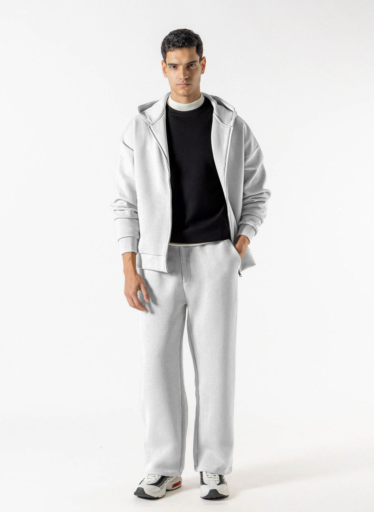 ZIP-UP SOFT TECHNICAL HOODIE