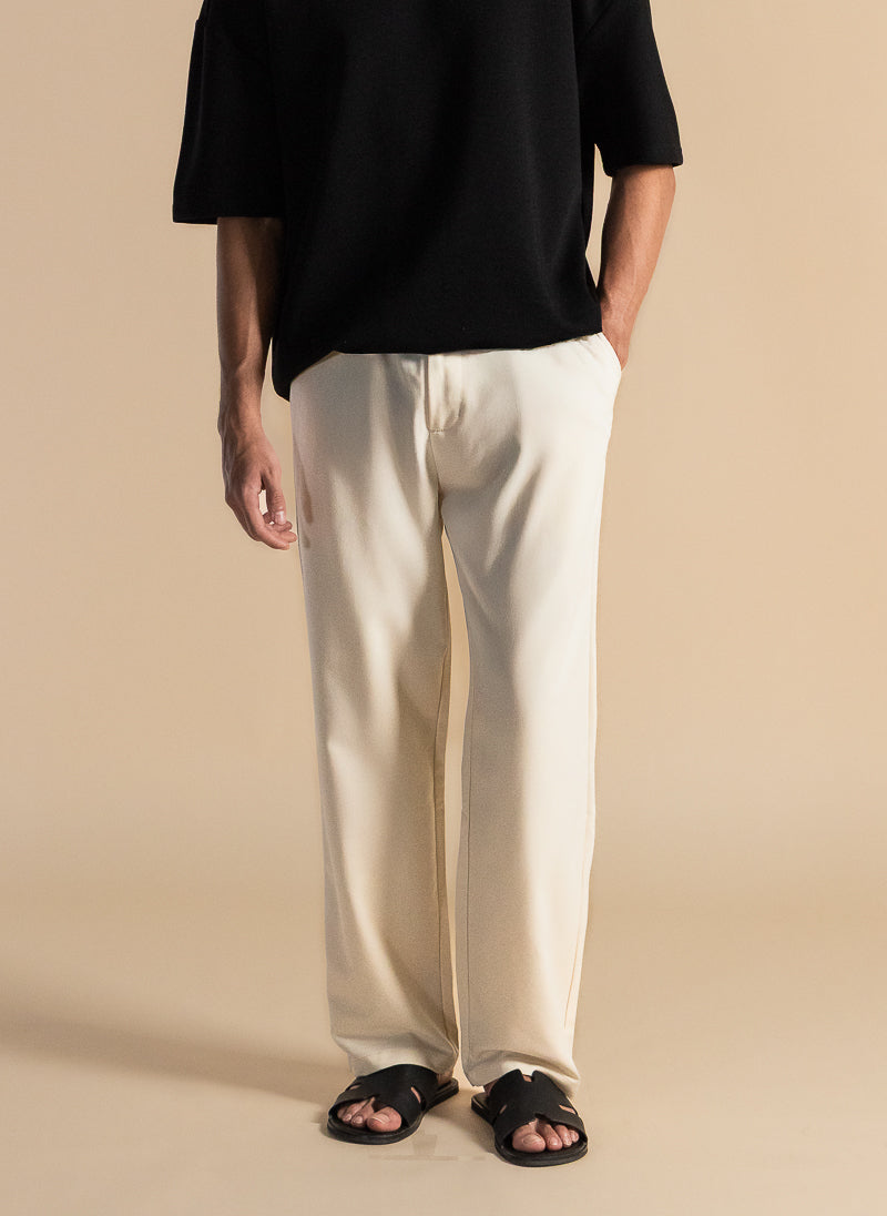 SOFT COTTON COMFORT TROUSERS