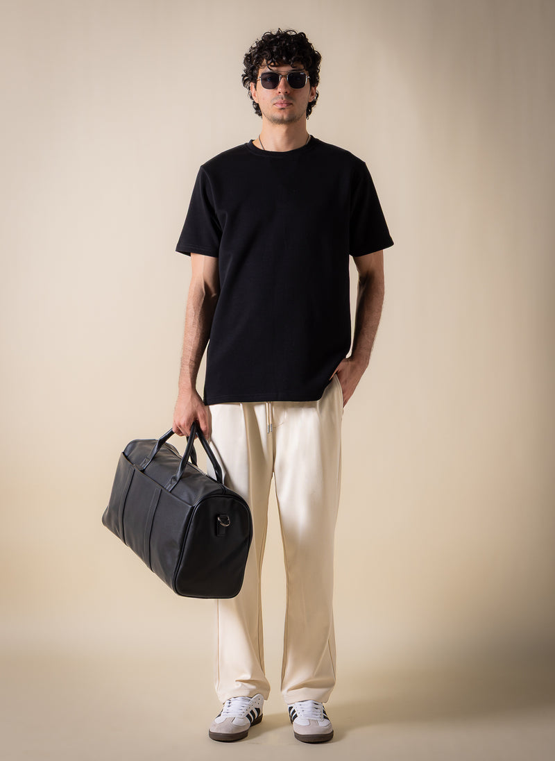 DETAIL TEXTURED COMFORT TROUSERS