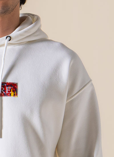 DETAILED PATCHWORK HOODIE