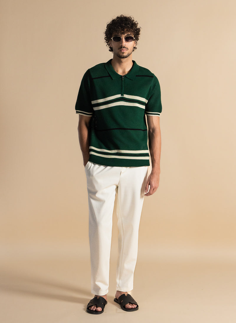 TEXTURED POLO SHIRT