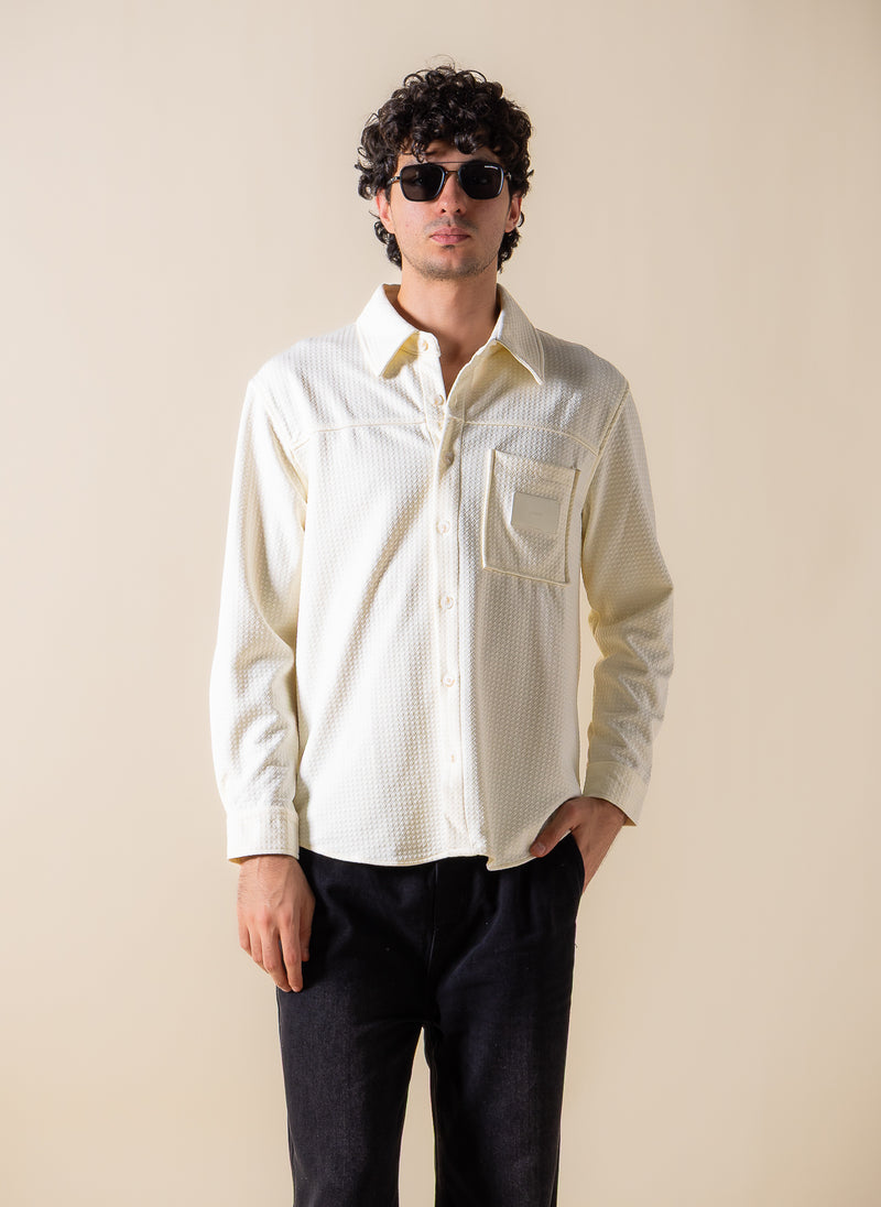 DETAILED PATCHWORK SHIRT