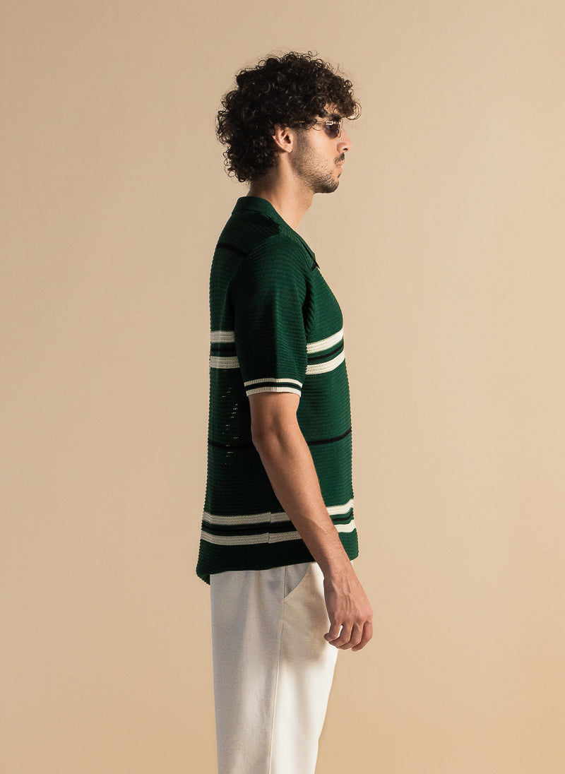 TEXTURED POLO SHIRT