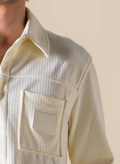 DETAILED PATCHWORK SHIRT