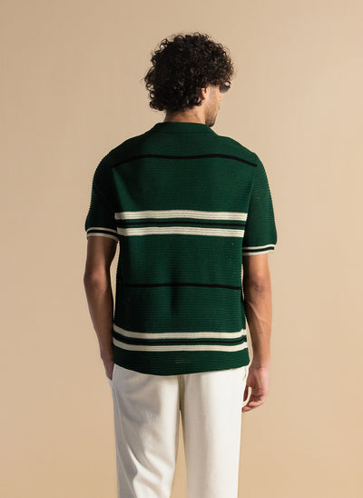 TEXTURED POLO SHIRT